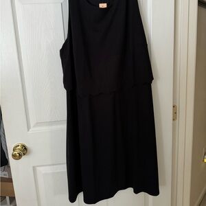 Plus size Scallop hem loft dress